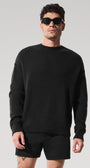Unisex Wool Cashmere New Class Crewneck Sweater - Black