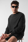 Unisex Wool Cashmere New Class Crewneck Sweater - Black