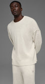 Unisex Wool Cashmere New Class Crewneck Sweater - Bone Heather