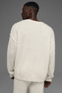Unisex Wool Cashmere New Class Crewneck Sweater - Bone Heather