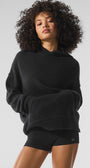 Wool Cashmere New Class Hoodie - Black