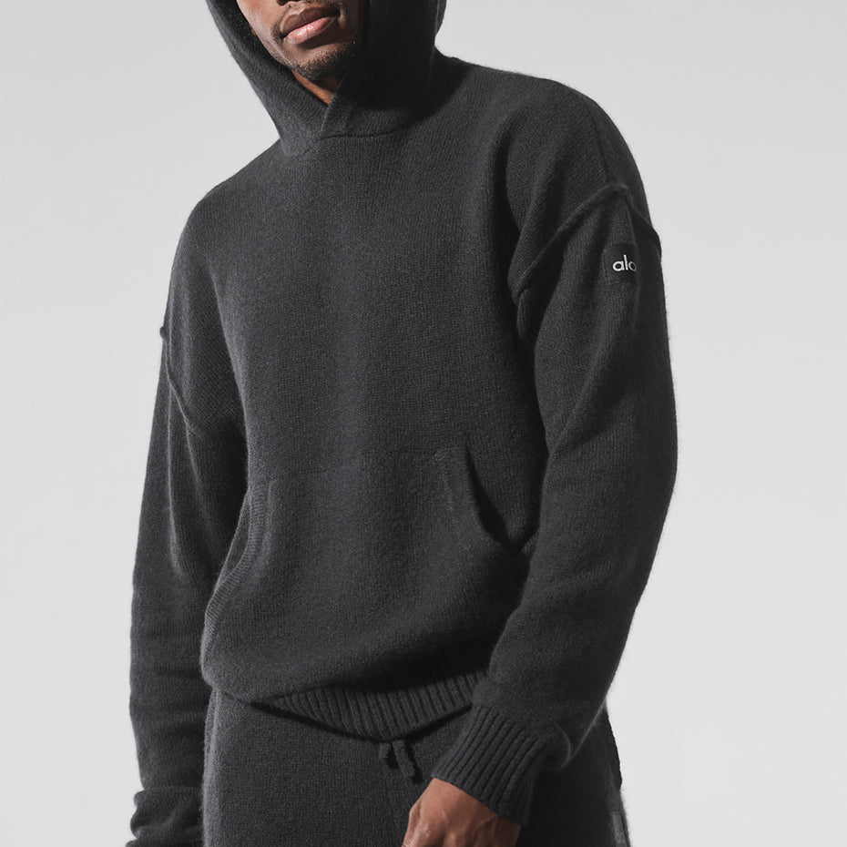 Wool Cashmere New Class Hoodie - Black