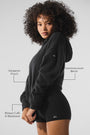 Wool Cashmere New Class Hoodie - Black