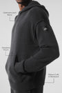 Wool Cashmere New Class Hoodie - Black