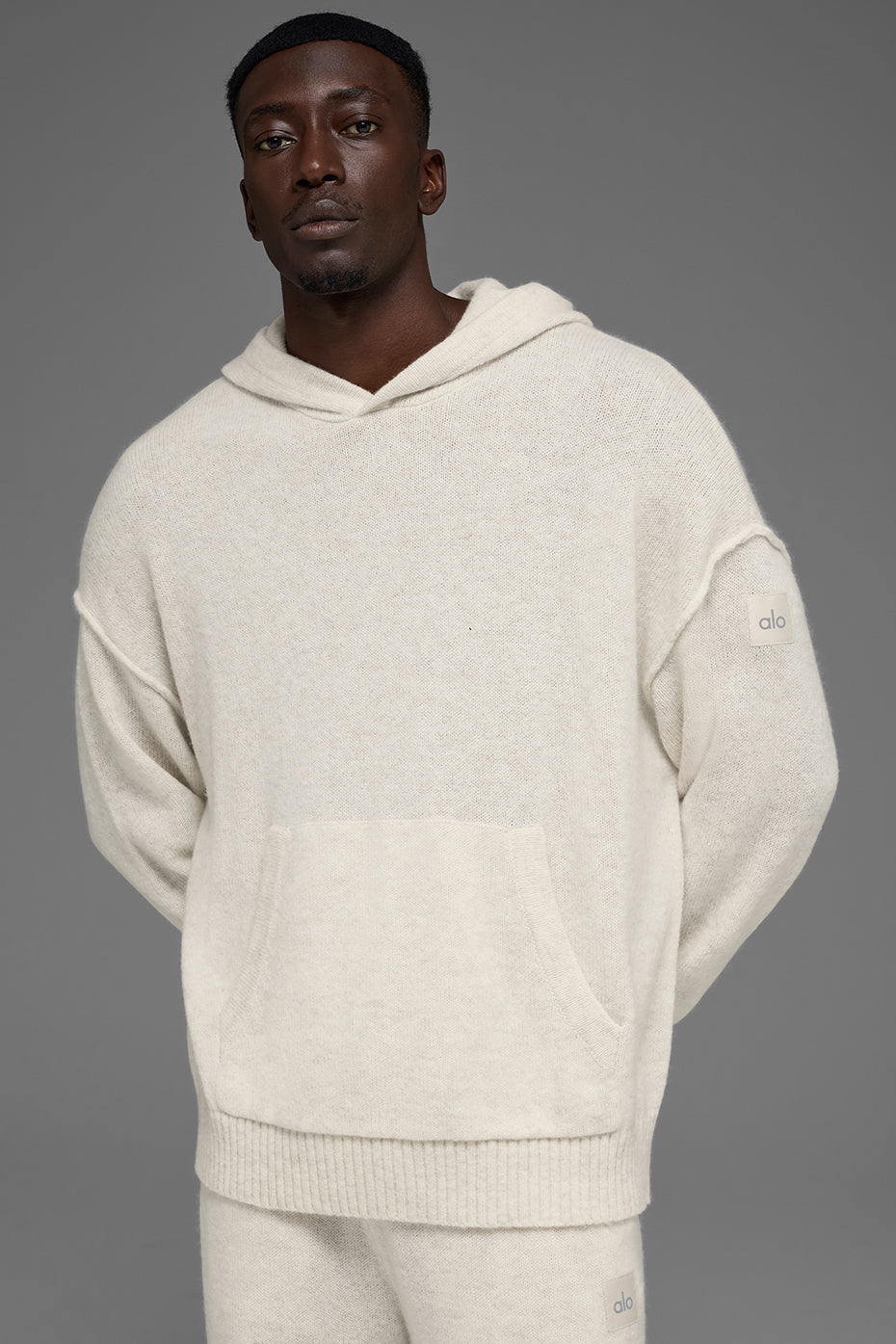 Wool Cashmere New Class Hoodie - Bone Heather