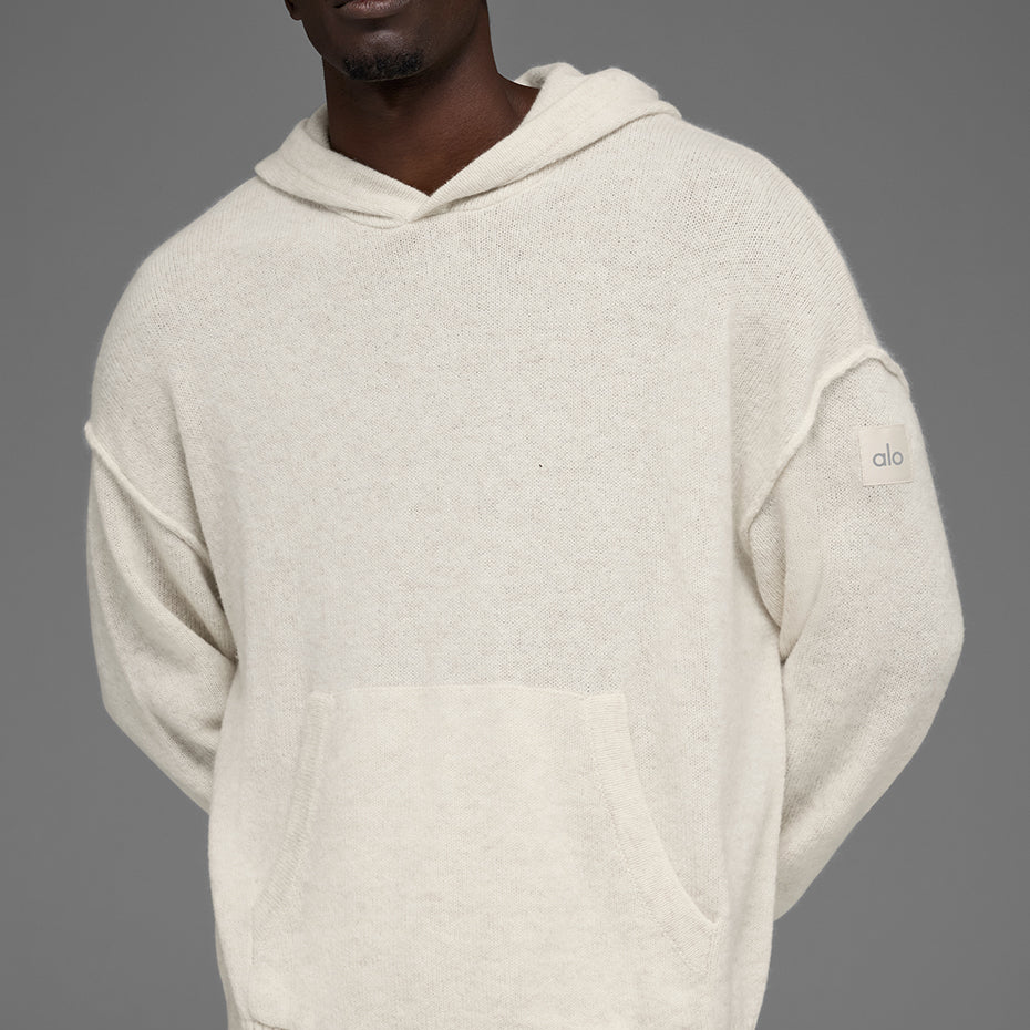 Wool Cashmere New Class Hoodie - Bone Heather