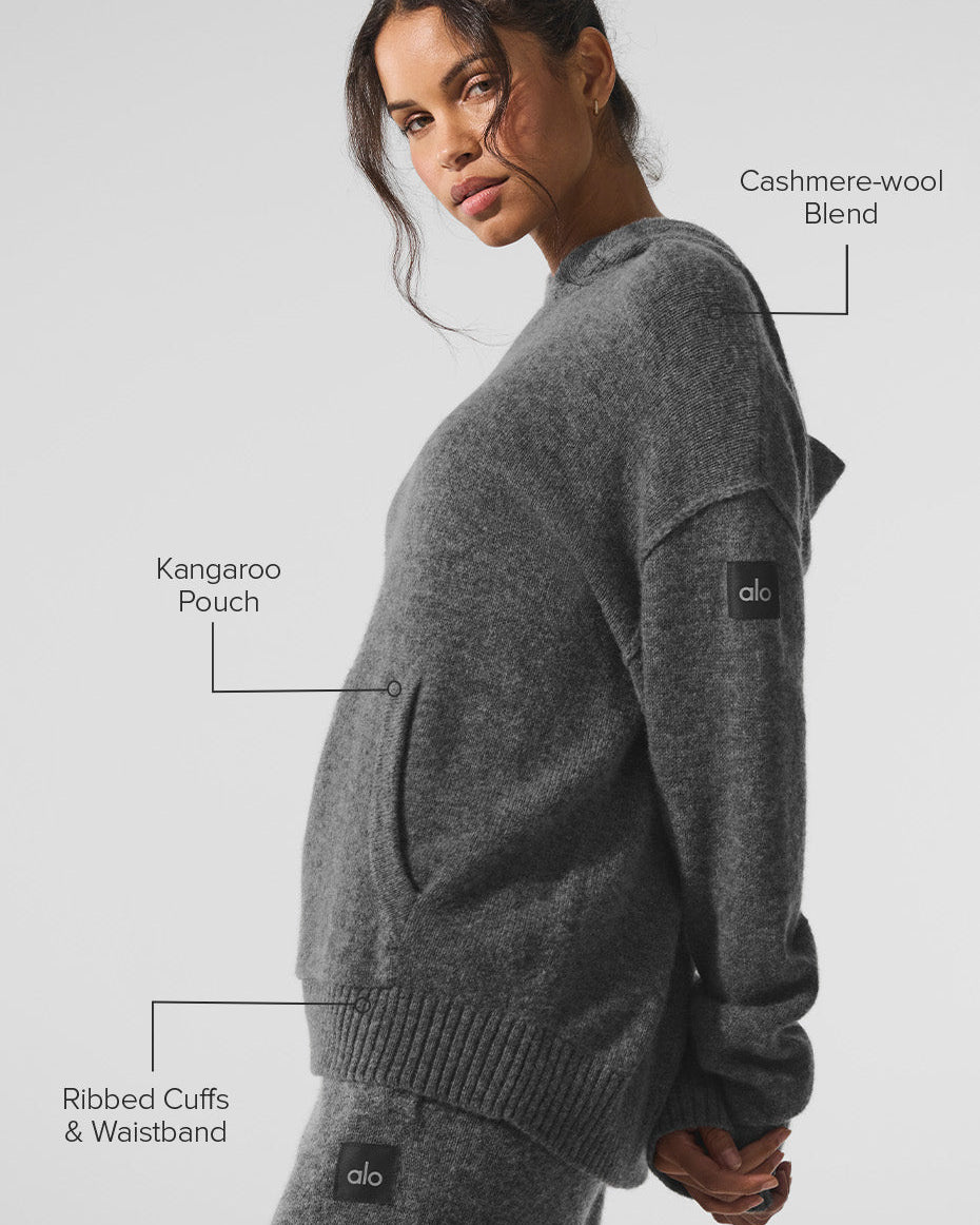 Wool Cashmere New Class Hoodie - Platinum Grey