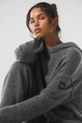 Wool Cashmere New Class Hoodie - Platinum Grey