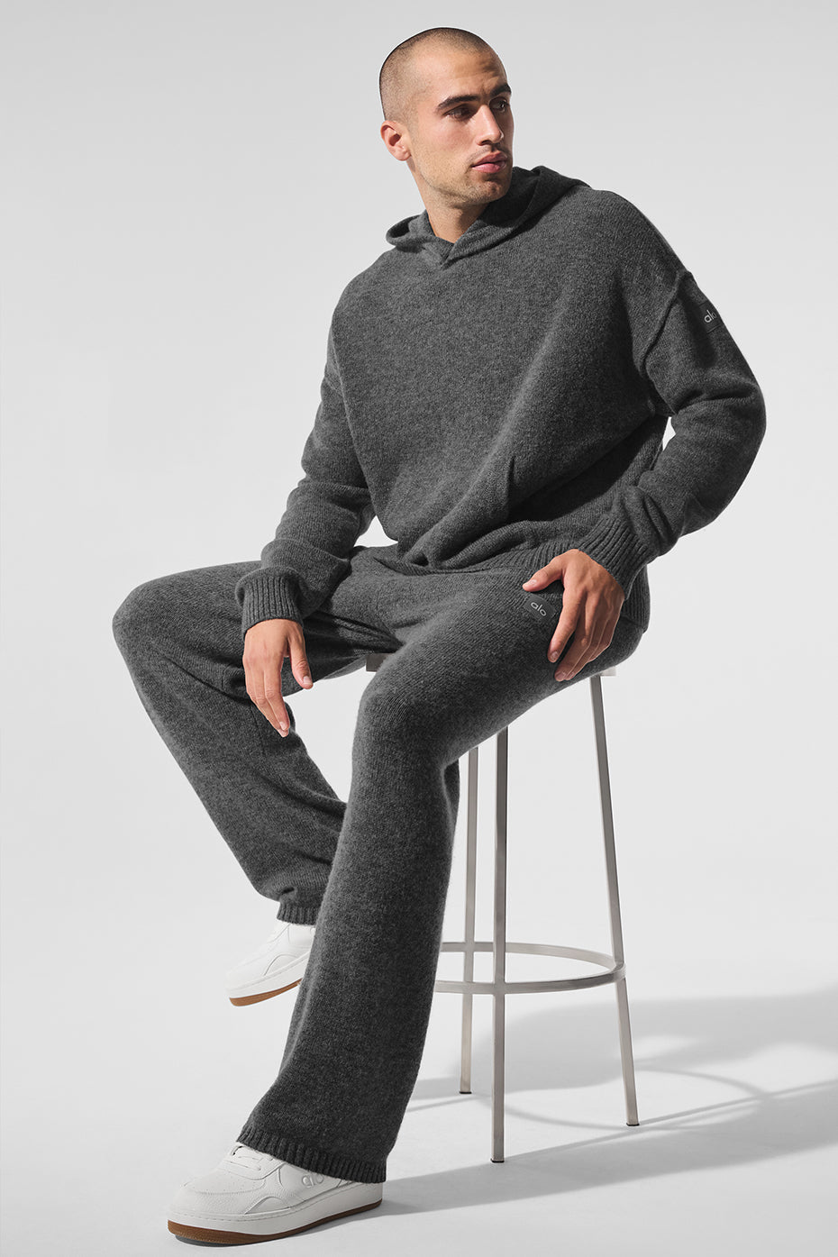 Wool Cashmere New Class Hoodie - Platinum Grey