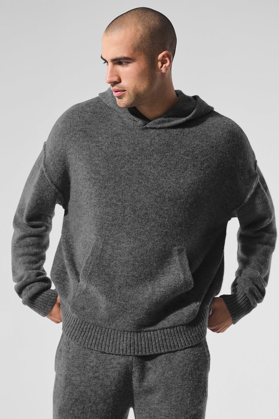 Wool Cashmere New Class Hoodie - Platinum Grey