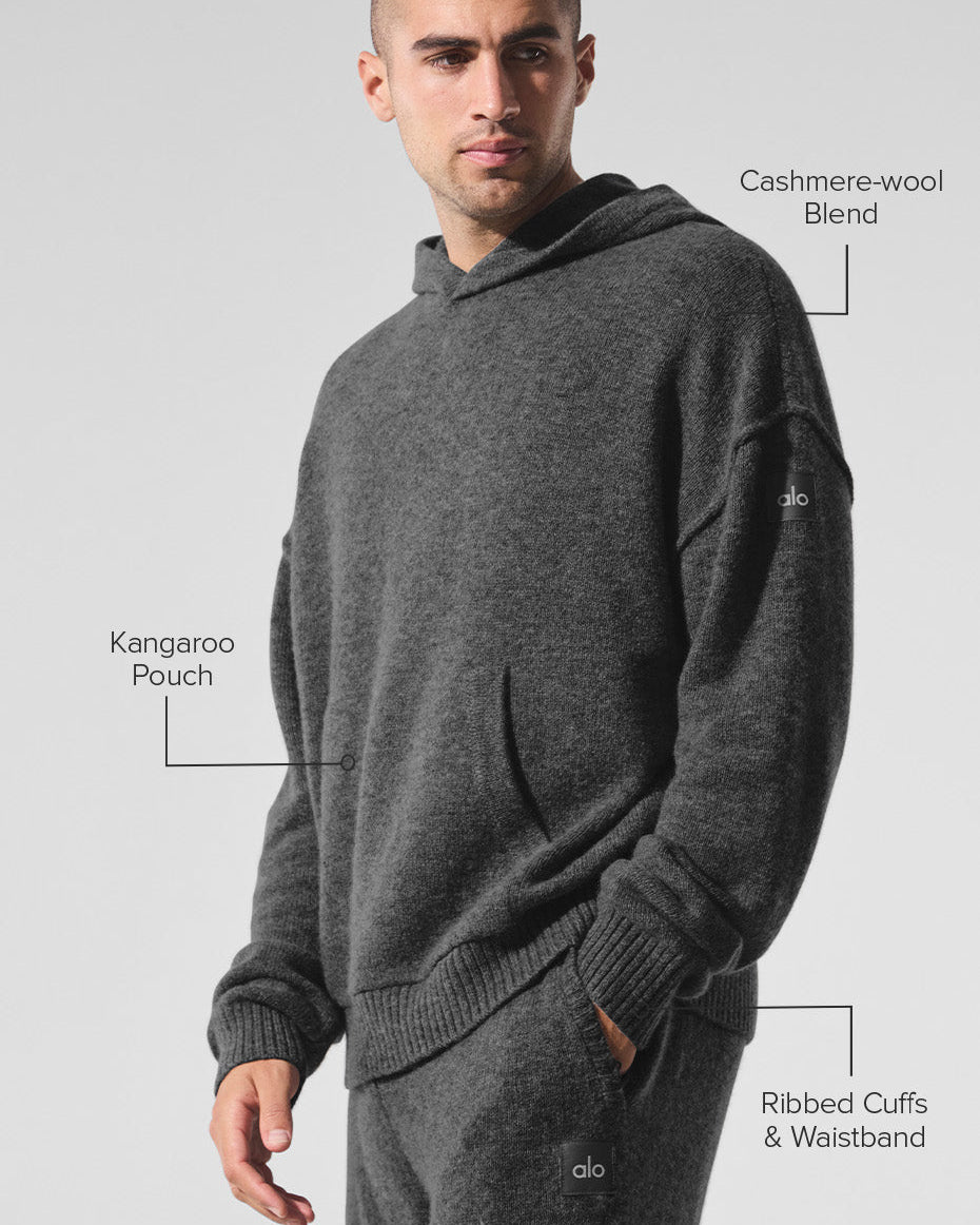 Wool Cashmere New Class Hoodie - Platinum Grey