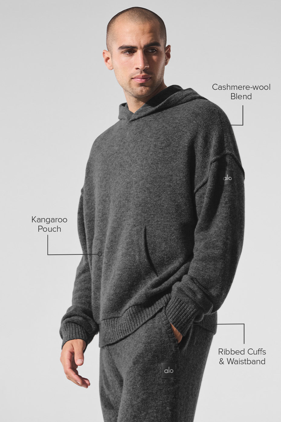 Wool Cashmere New Class Hoodie - Platinum Grey