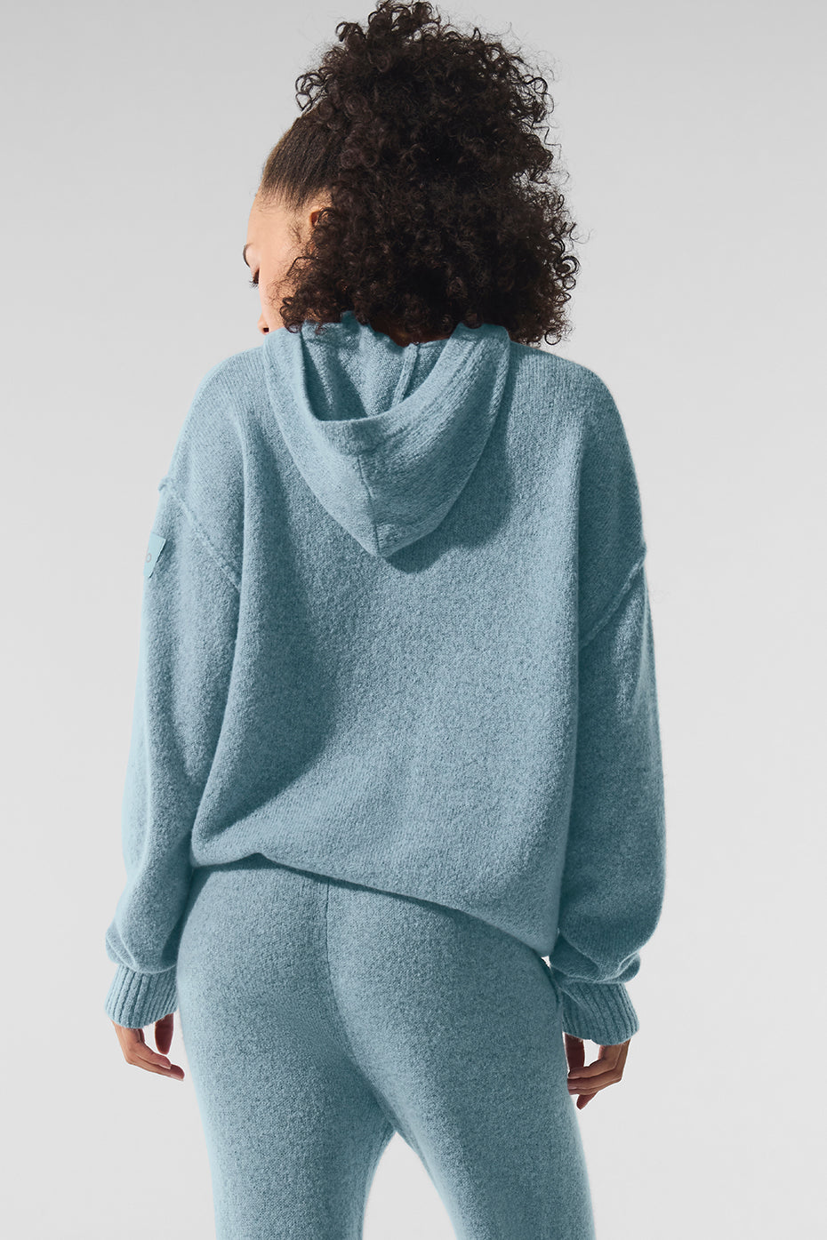 Wool Cashmere New Class Hoodie - Celestial Blue Granite Heather
