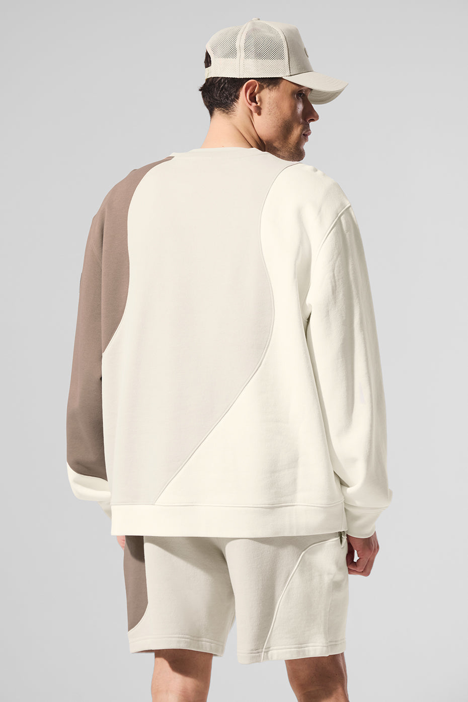 Make Waves Crew Neck Pullover - Ivory/Bone/Gravel