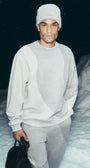 Make Waves Crew Neck Pullover - Athletic Heather Grey Tonal