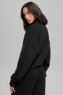 Wool Cashmere New Class 1/4 Zip Pullover - Black