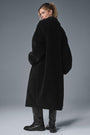 Oversized Sherpa Trench - Black