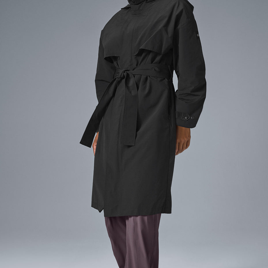 Crinkle On The Move Trench - Black