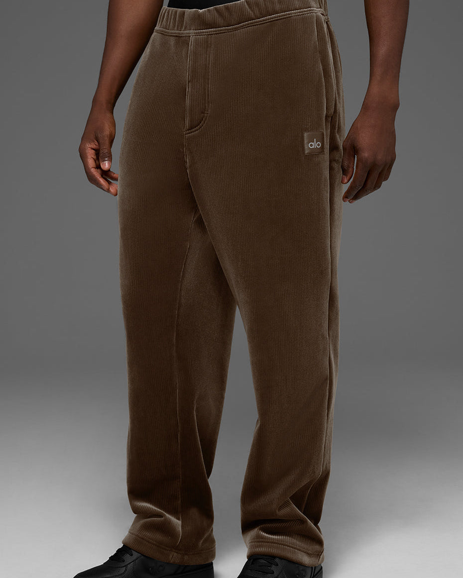 Velour Baller Pant - Espresso