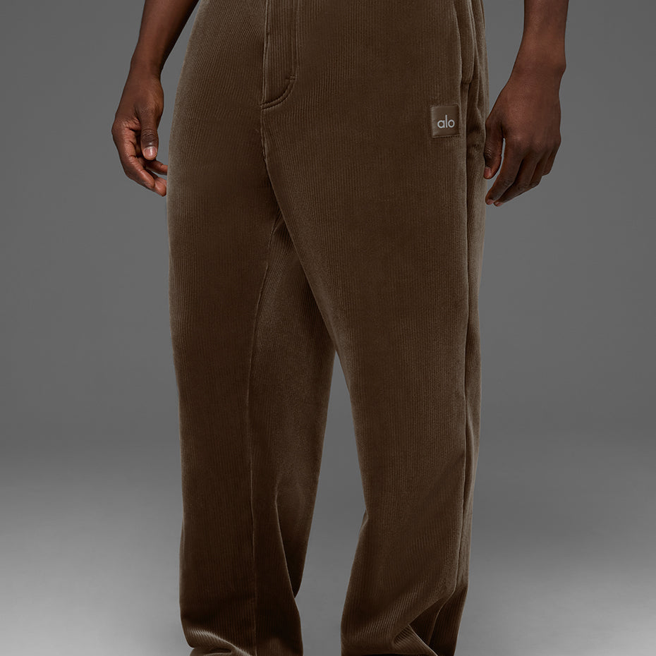 Velour Baller Pant - Espresso