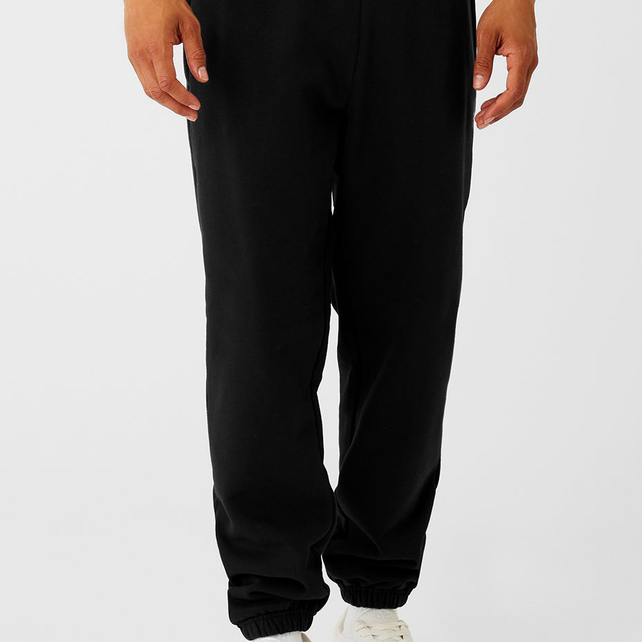 Cuffed Renown Heavy Weight Sweatpant - Black