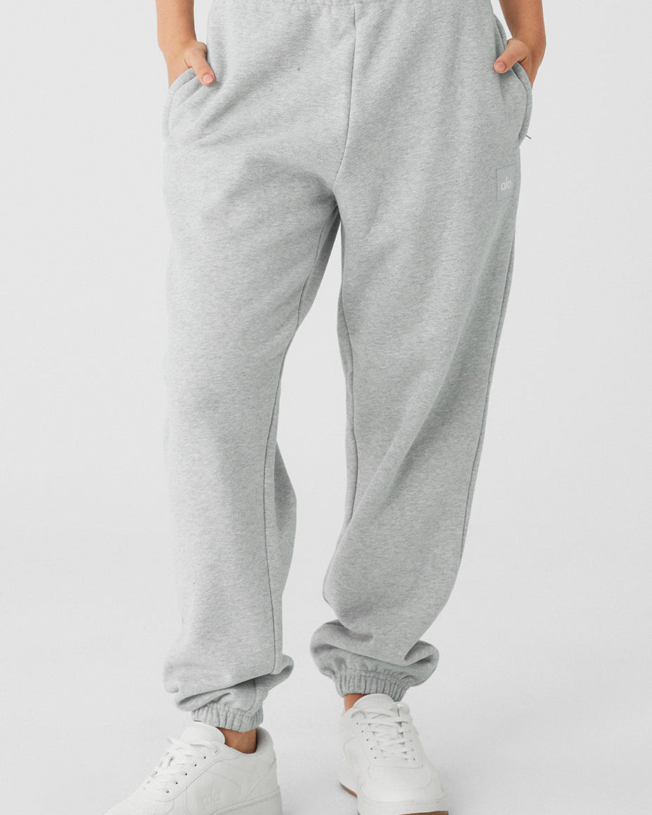 Cuffed Renown Heavy Weight Sweatpant - Athletic Heather Grey