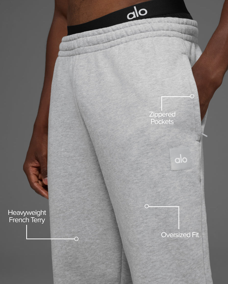 Cuffed Renown Heavy Weight Sweatpant - Athletic Heather Grey