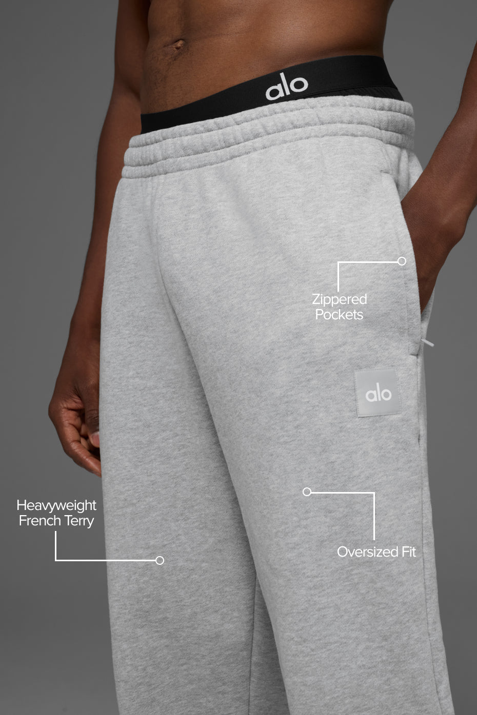 Cuffed Renown Heavy Weight Sweatpant - Athletic Heather Grey