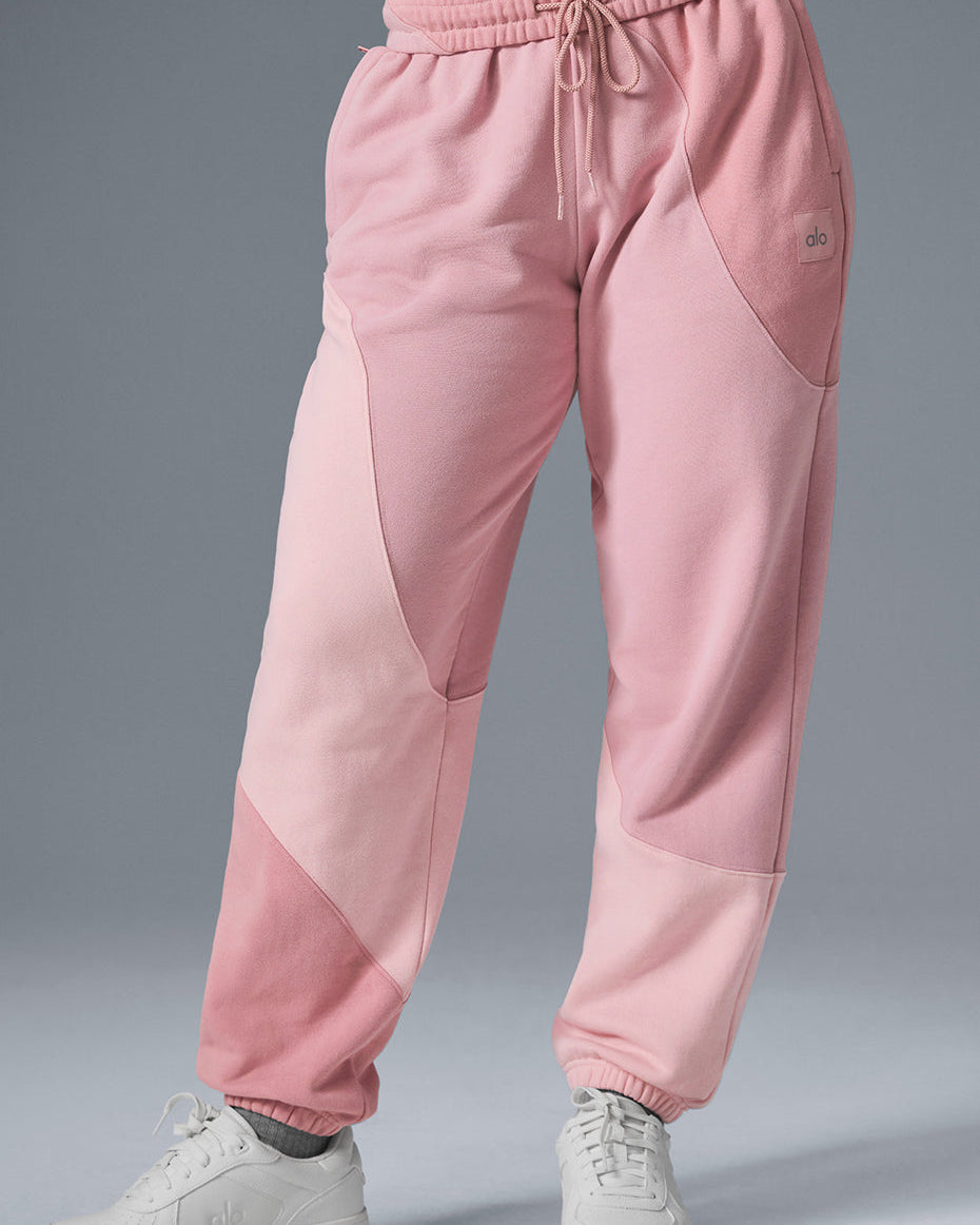 Make Waves Sweatpant - Sunset Pink Tonal