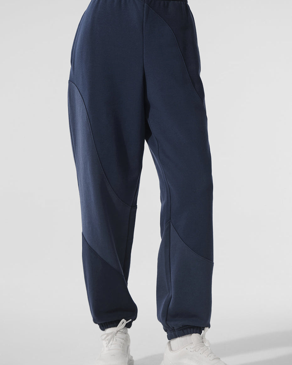 Make Waves Sweatpant - Navy Tonal