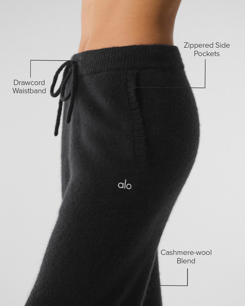 Wool Cashmere New Class Sweatpant - Black