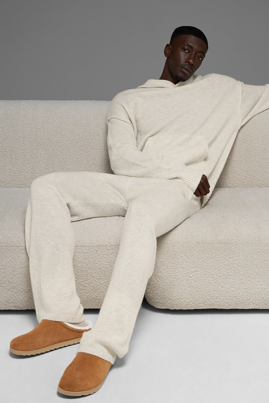 Wool Cashmere New Class Sweatpant - Bone Heather
