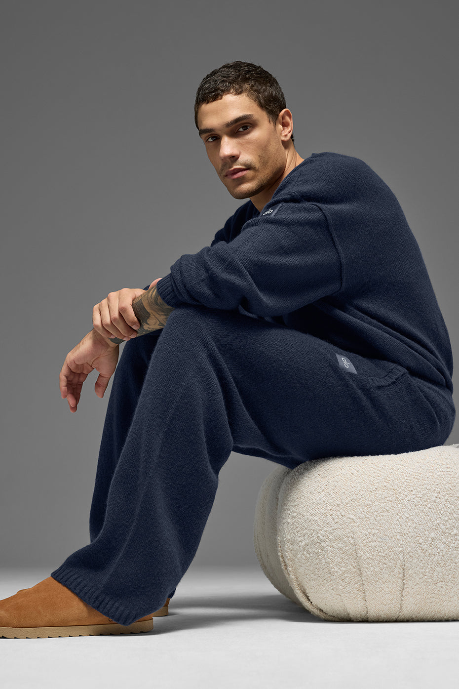 Wool Cashmere New Class Sweatpant - Navy