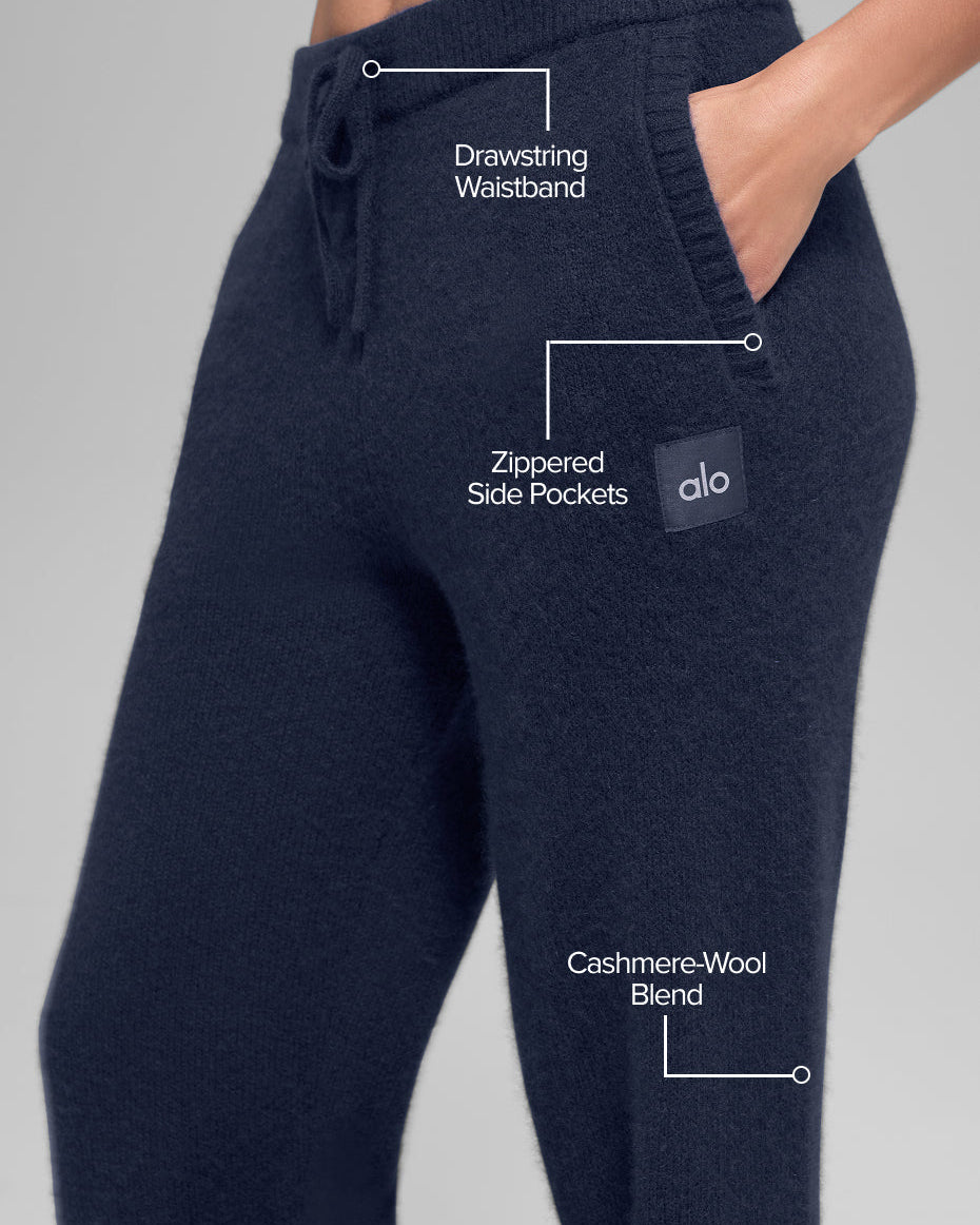 Wool Cashmere New Class Sweatpant - Navy