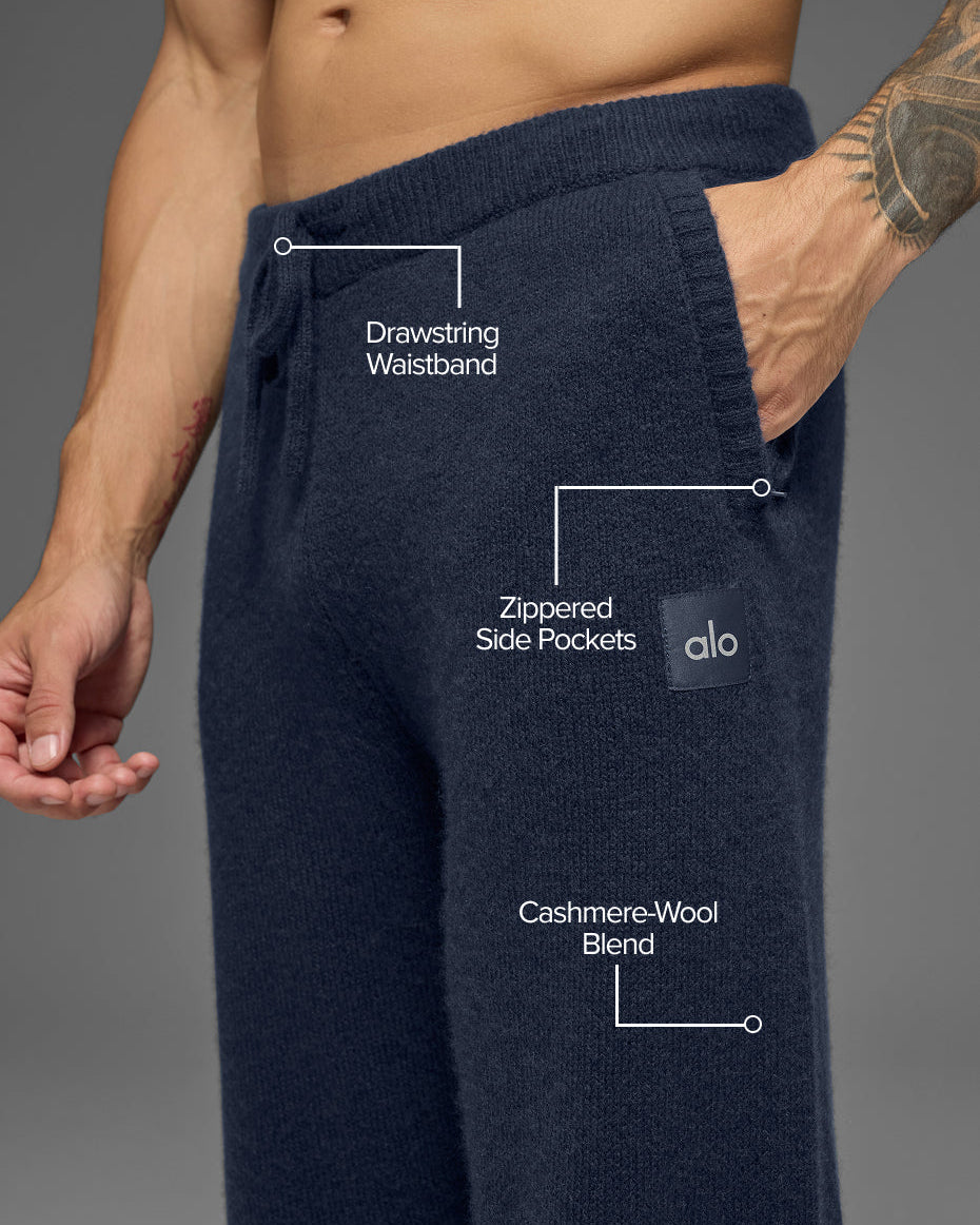 Wool Cashmere New Class Sweatpant - Navy