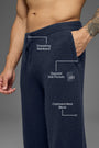 Wool Cashmere New Class Sweatpant - Navy
