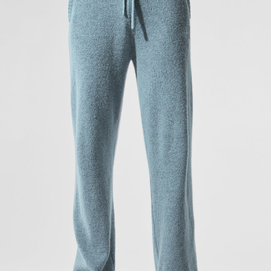 Wool Cashmere New Class Sweatpant - Celestial Blue Granite Heather