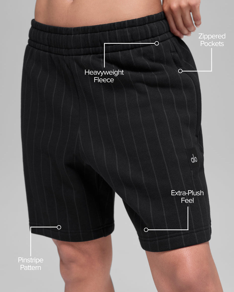 7" Pinstripe Short - Black Pinstripe