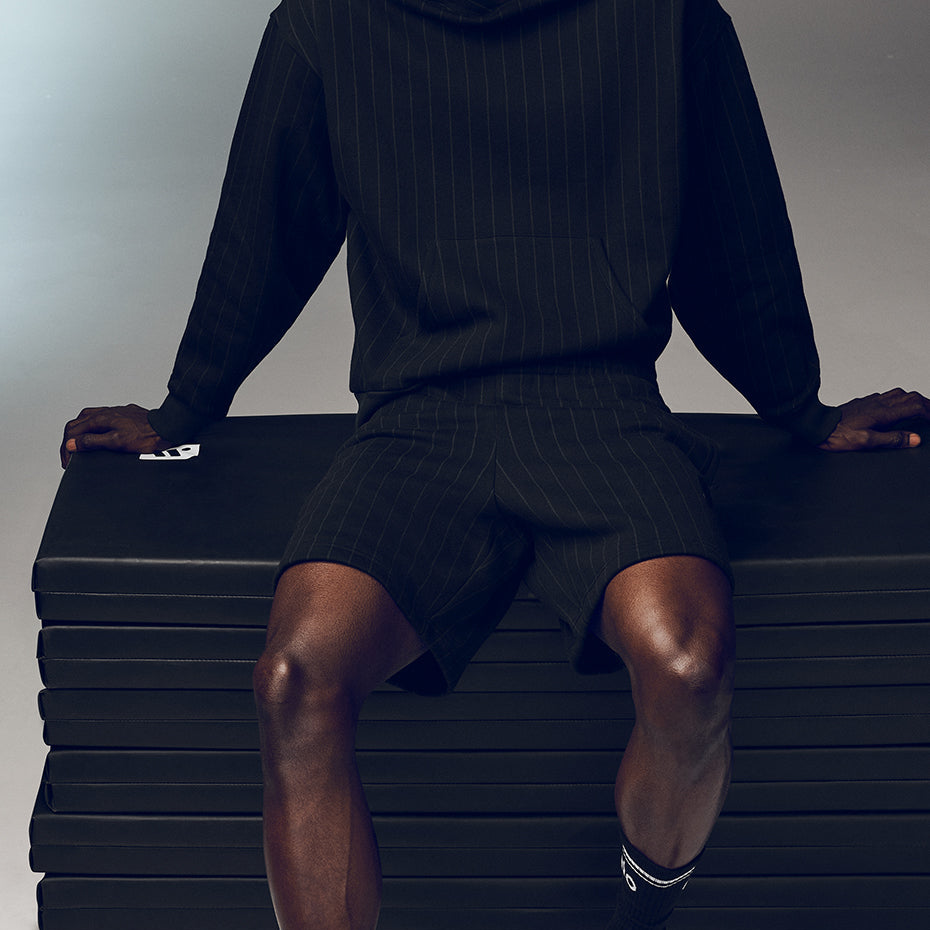 7" Pinstripe Short - Black Pinstripe