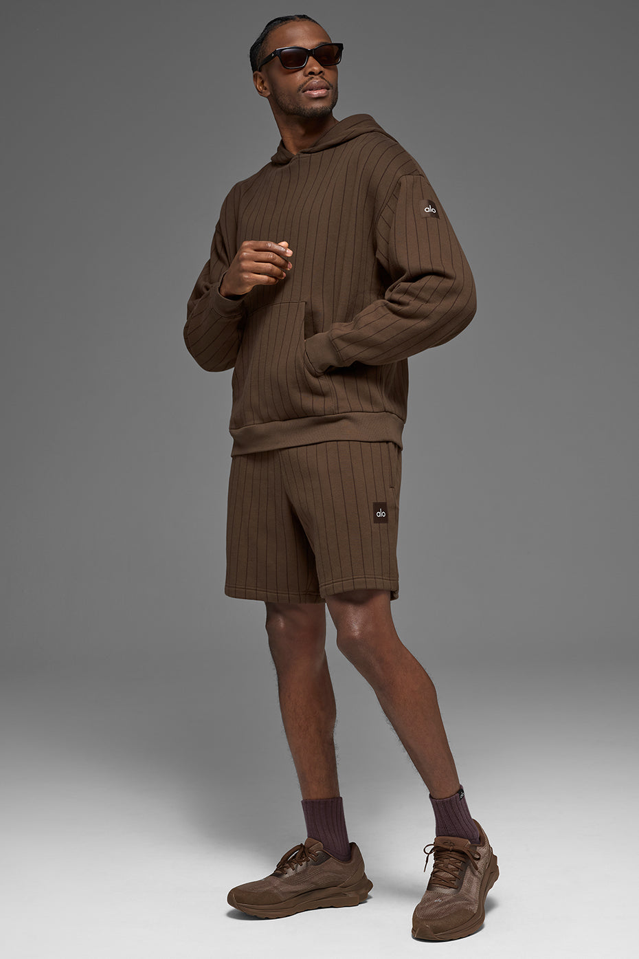 7" Pinstripe Short - Espresso Pinstripe