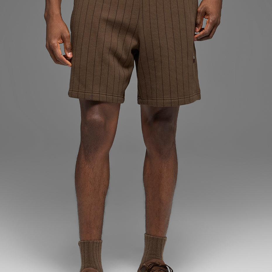 7" Pinstripe Short - Espresso Pinstripe