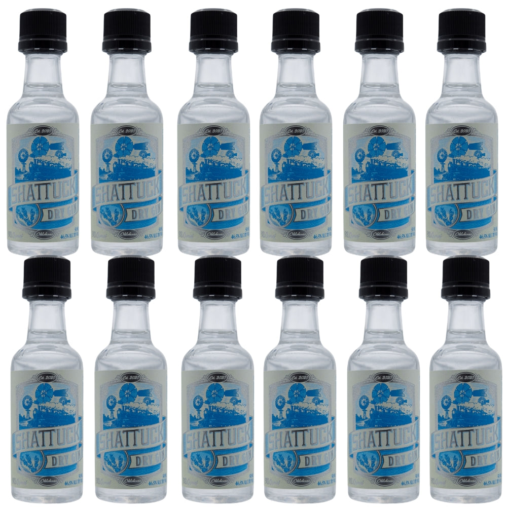 Shattuck Dry Gin - Pack of 12 (12x50 ml)