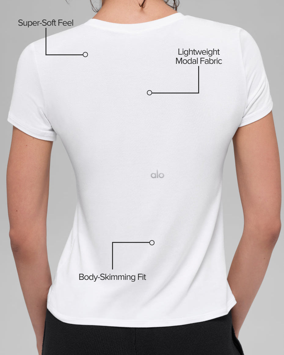 All Day Short Sleeve - White