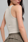 Goddess Ribbed Go-To Tank - Bone