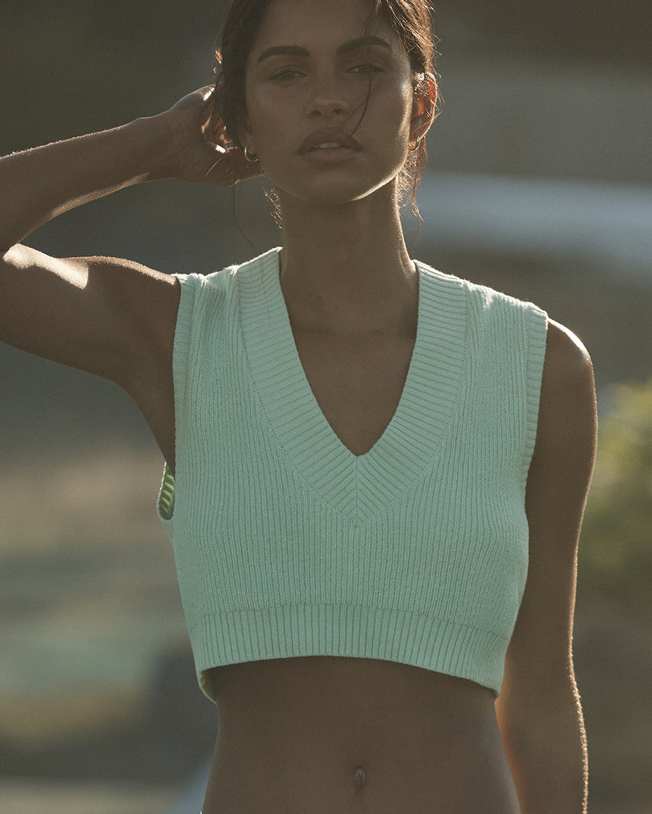 Supernatural Sweater Tank - Spearmint