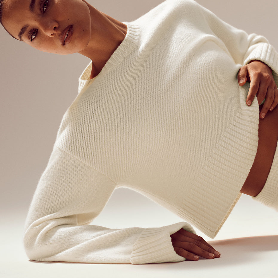 Cashmere Embrace Pullover - Ivory