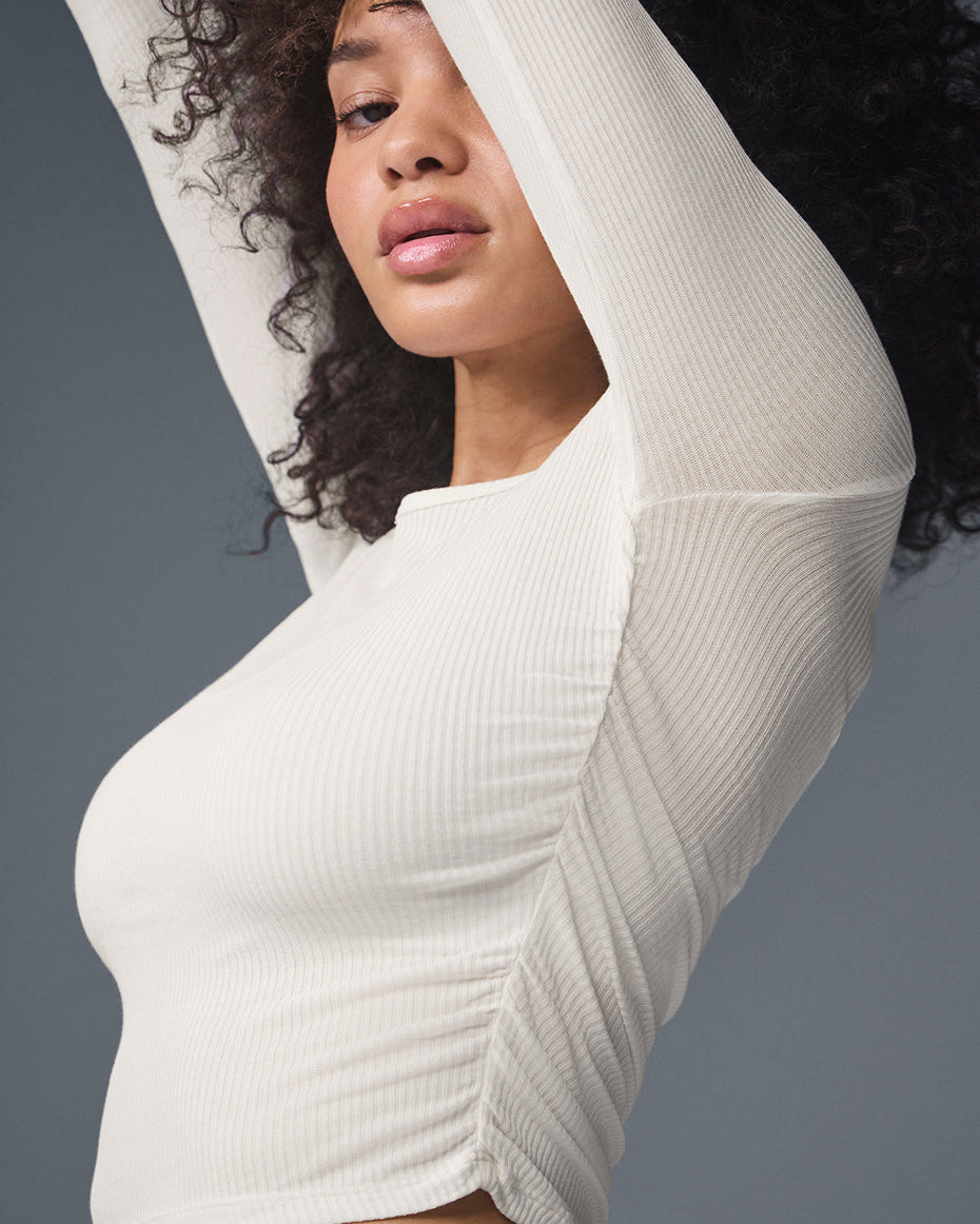 Gather Long Sleeve - Ivory