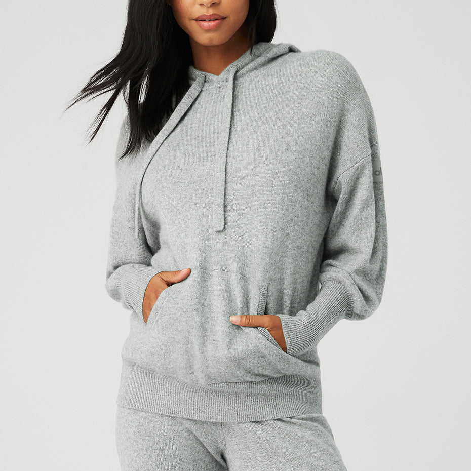 Cashmere Jet Set Hoodie - Dove Grey Heather