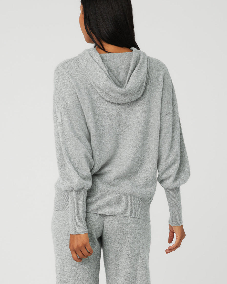 Cashmere Jet Set Hoodie - Dove Grey Heather
