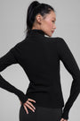 Alosoft 1/2 Zip Rapid Pullover - Black